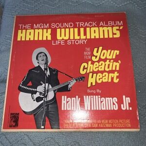 1964 your Cheatin' Heart Movie Hank Williams Jr. Soundtrack MGM Records LP Rare